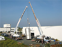 Traitement de l'eau : Construction et mise en 1/2uvre d'une tour de prozonation. Capacit (50 m3) 
